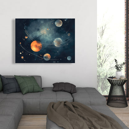 Deep Exploration Blue Canvas | Stunning Home Decor Art