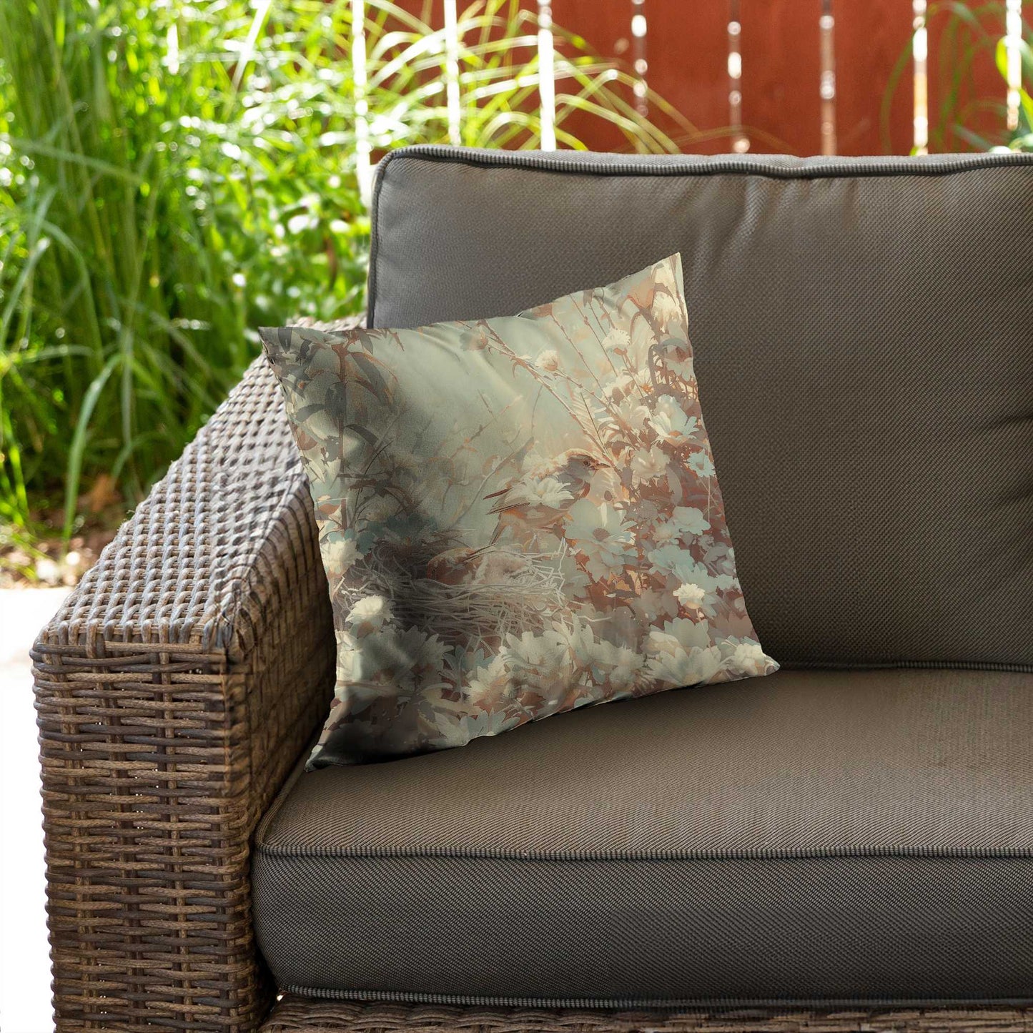 The Nest Poly Twill Throw Pillow | Stylish Home Decor Accent