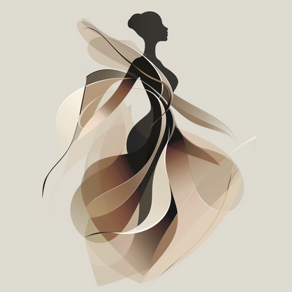 Classy Silhouette Poly Twill Throw Pillow - Chic Home Decor