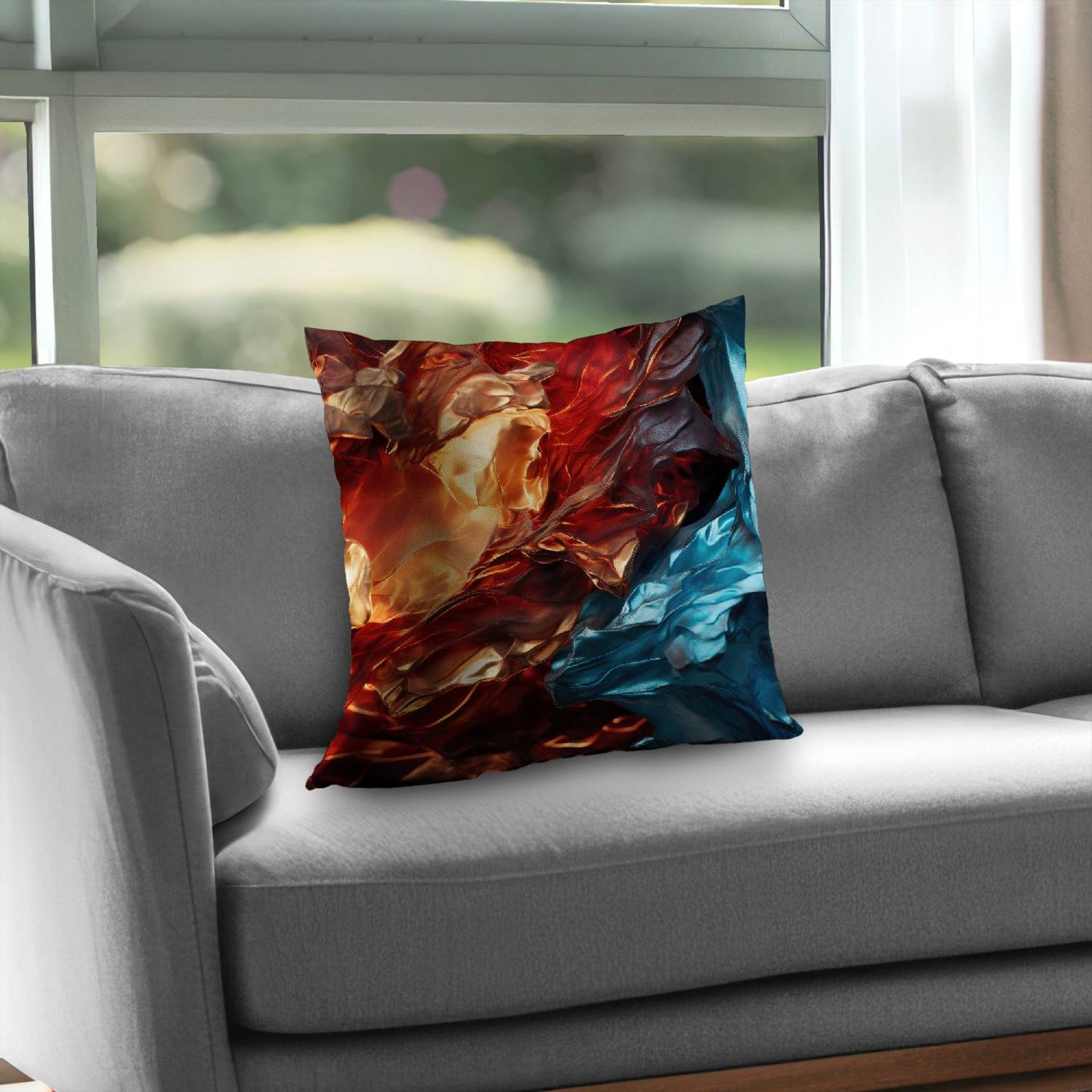 Golden foils - Throw pillow - Print on demand