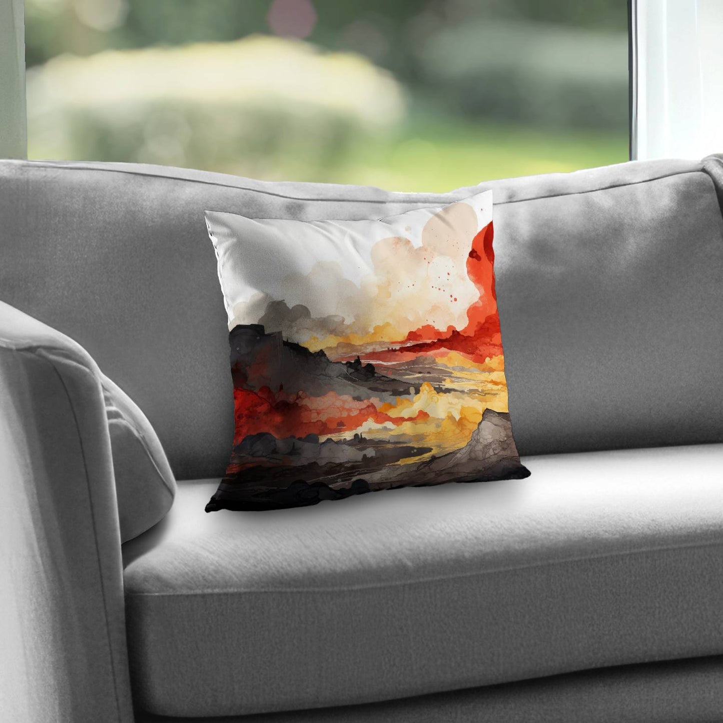 Coussin décoratif en sergé polyester Scolding Land | Accessoire de décoration intérieure