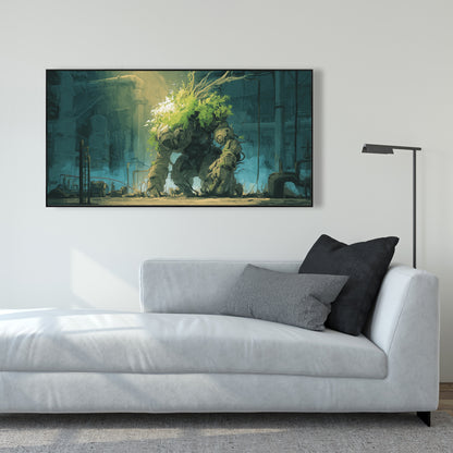 The golem - 24"x24" Framed canvas
