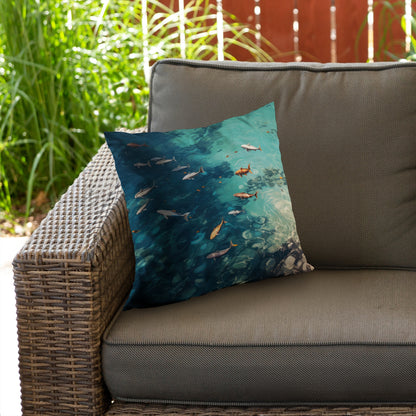Swim ahead - Throw Pillow