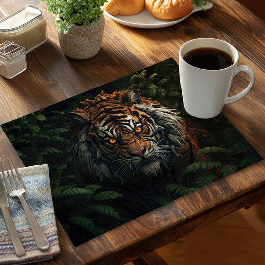 Predator Orange Polyester Placemat - Stylish Home Decor