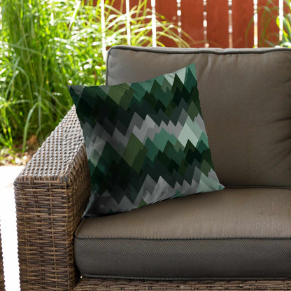 Coussin décoratif Evergreen Peaks en sergé de polyester - Accessoire de décoration intérieure