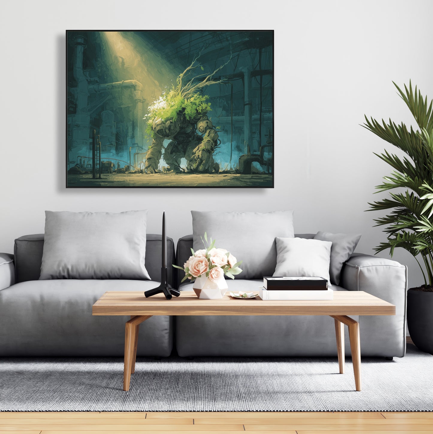 The golem - 24"x24" Framed canvas