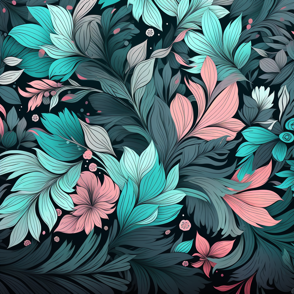 Neon Leaves - Pink Canvas Art for Stylish Home Decor