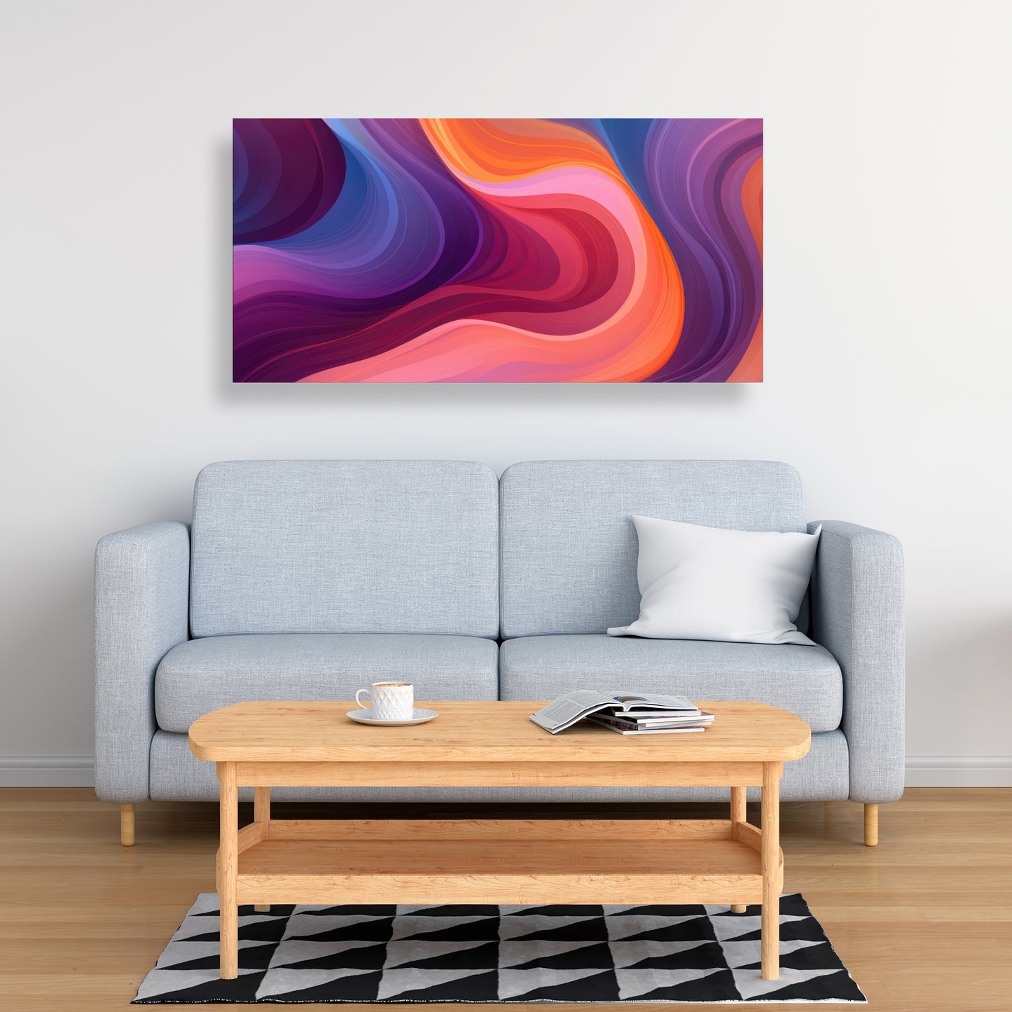 Purple Haze - Blue Canvas Art for Stunning Home Decor