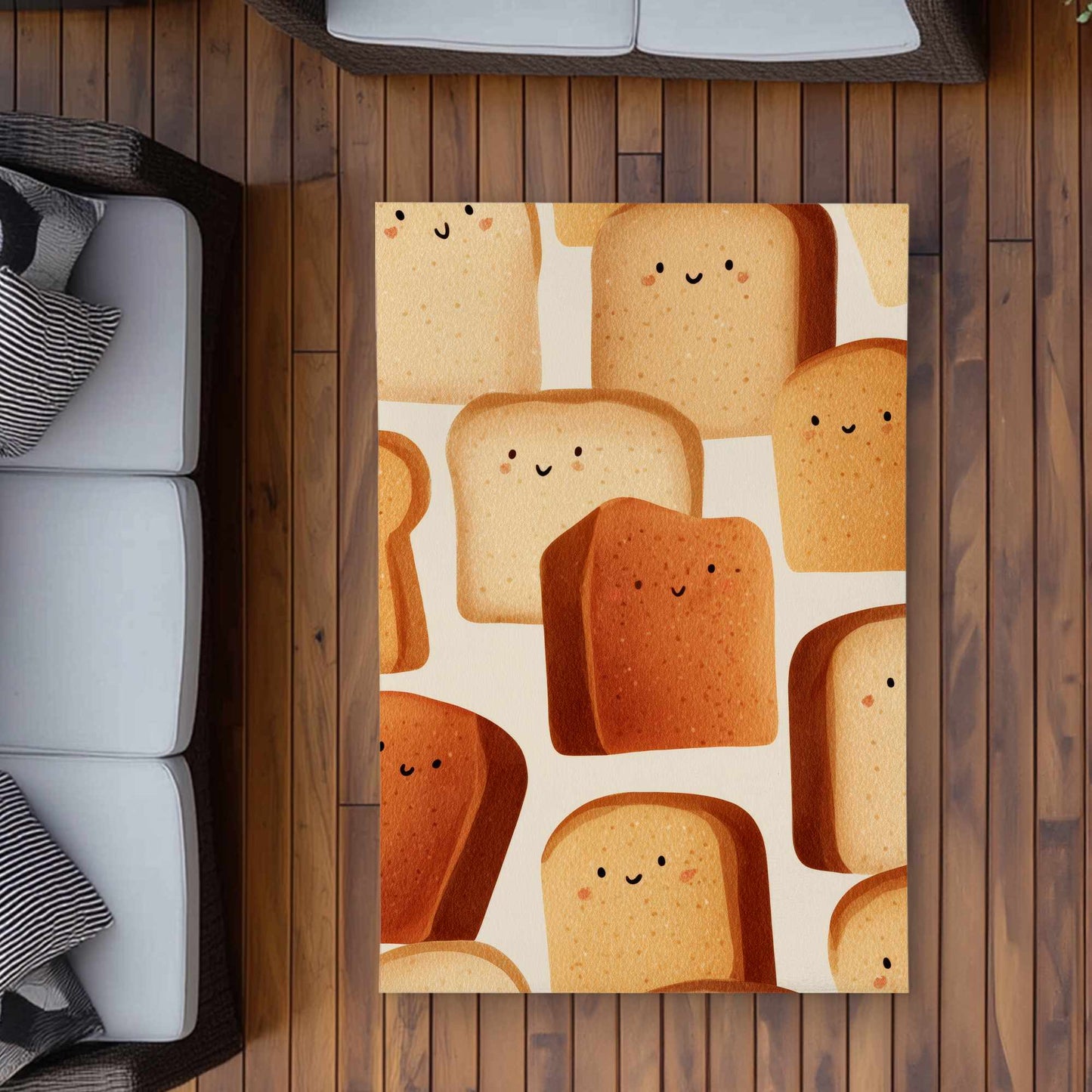 Tapis d'extérieur Toasty Smiles | Décoration d'intérieur durable