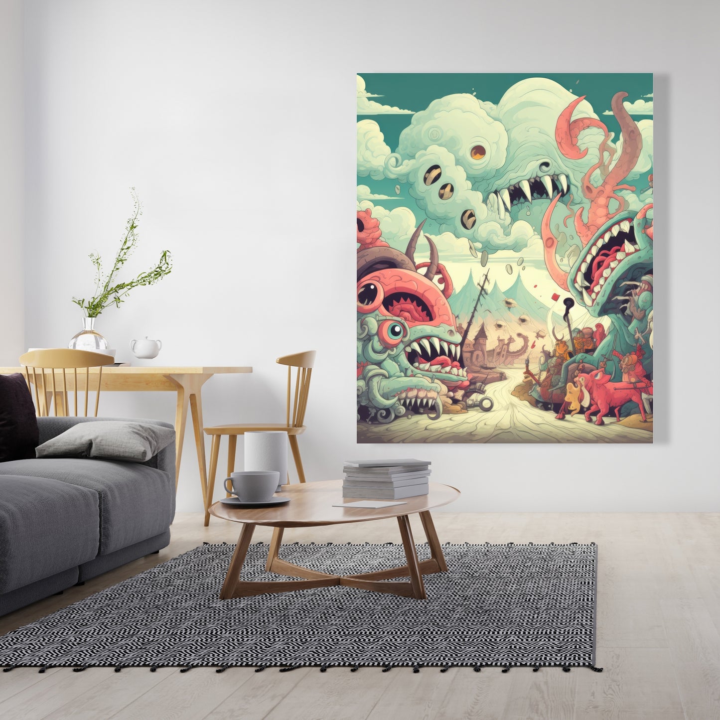 Unimaginable Coral Canvas - Stunning Home Decor Artwork