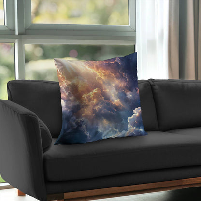 Piercing Light Poly Twill Throw Pillow - Home Decor Accent