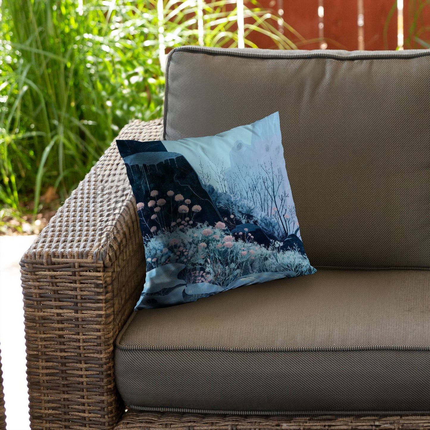 Annual freeze - Throw pillow - Print on demand