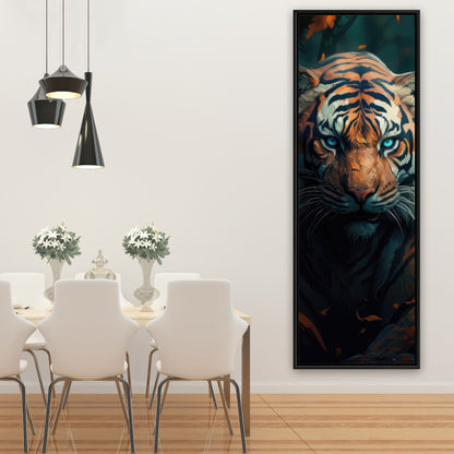 Observed - Orange Framed Canvas Art for Home Decor