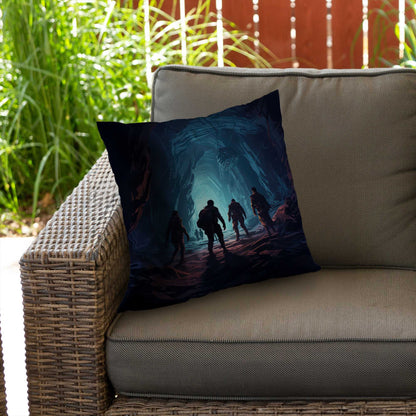 Coussin décoratif en sergé de polyester Secret Society | Décoration d'intérieur élégante