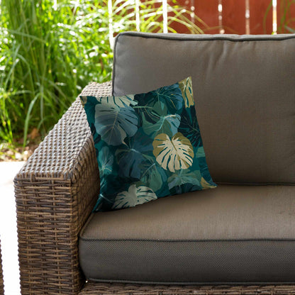 Tropical Leaf Veil Throw Pillow - Stylish Home Decor Accent