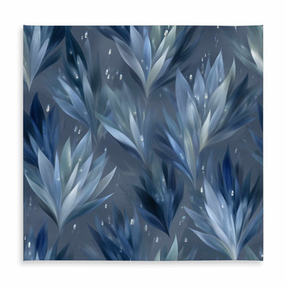 Icy Leaves Tablecloth | Indoor Outdoor Home Decor Tablecloth