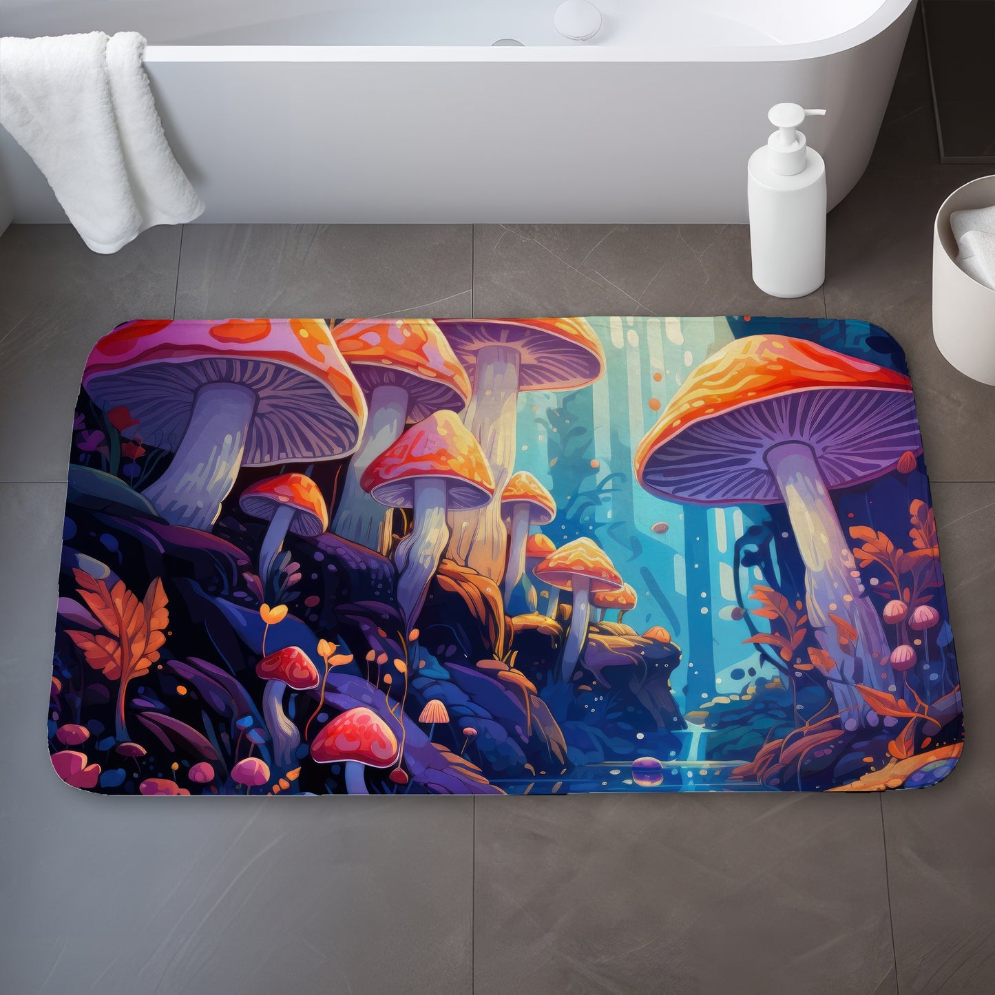 Take a look at that Blue Bath Mat for Home Decor | Soft & Stylish