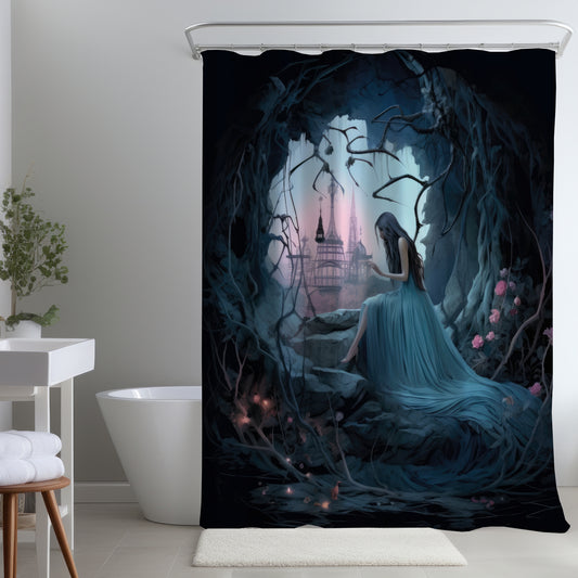 Morose cave - Shower Curtain