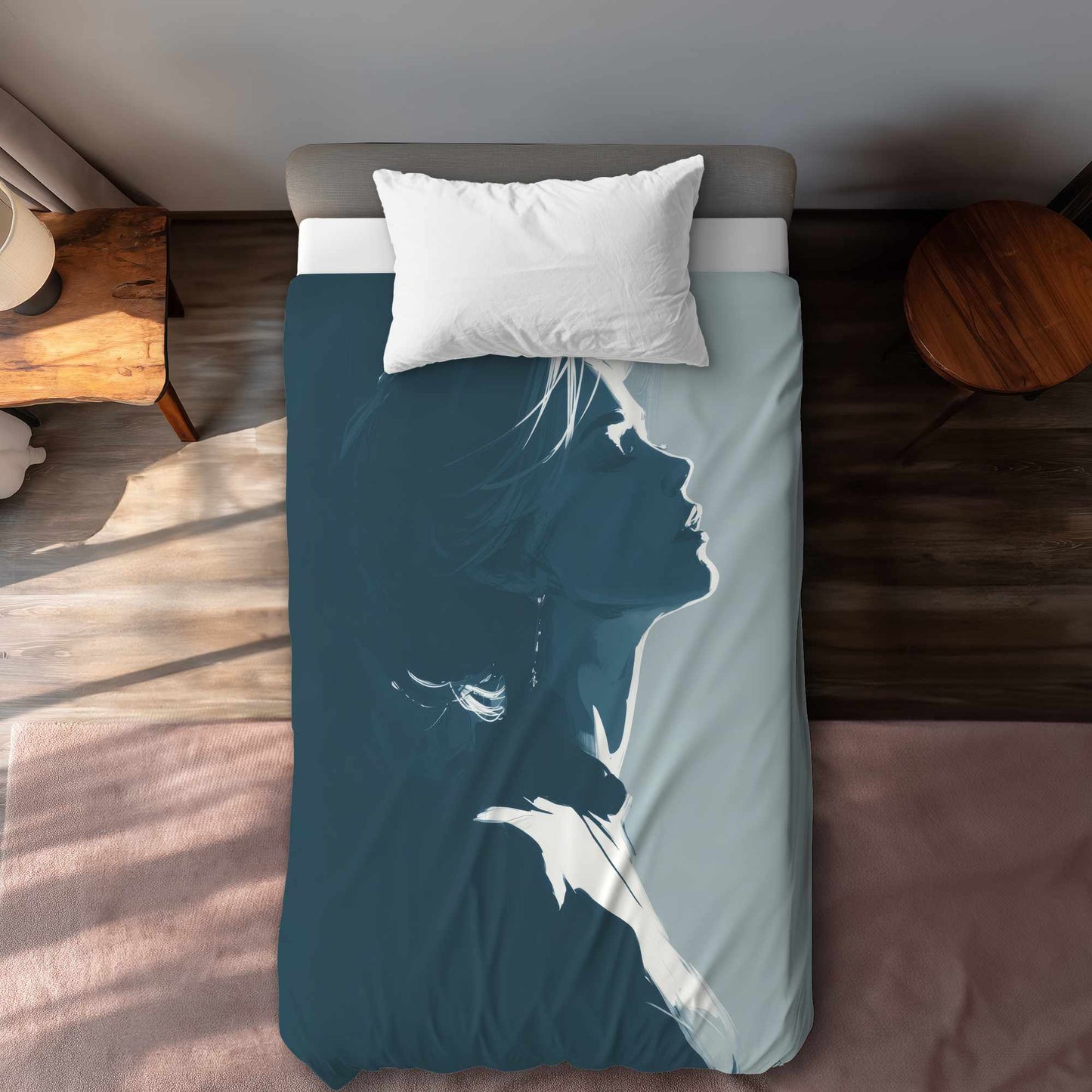 Housse de couette Silent Light Glow | Linge de lit douillet pour une décoration intérieure chaleureuse