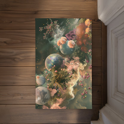 Bloom Space Green Indoor Outdoor Door Mat for Home Decor