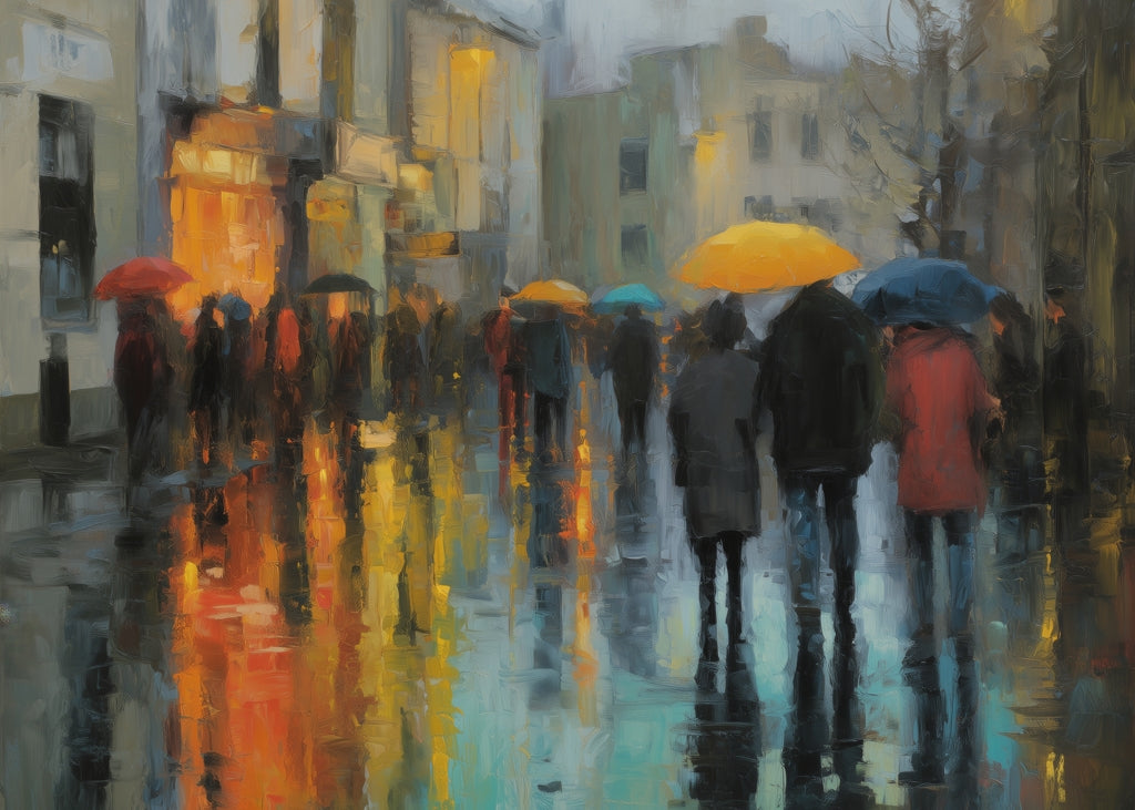 Rainy Day Gray Indoor Outdoor Door Mat | Home Decor Accent