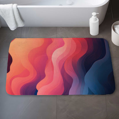 Tapis de bain « Fumée Éthérée » | Tapis doux et élégant pour la décoration intérieure