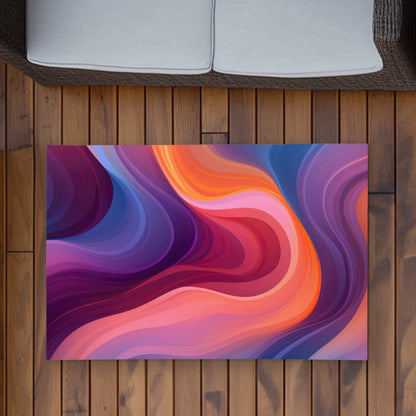 Tapis d'extérieur Purple Haze | Accent décoratif élégant pour la maison