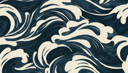Tapis d'extérieur Midnight Ocean Flow | Accessoire de décoration élégant pour la maison