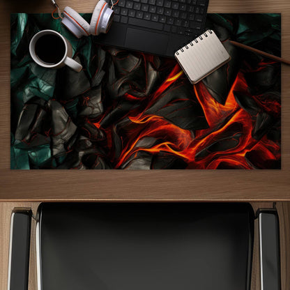 Imminent Rupture - Green Desk Mat for Home Decor | Stylish Accessory