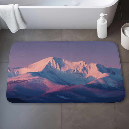 Rising Snow White Bath Mat | Elegant Home Decor Accent