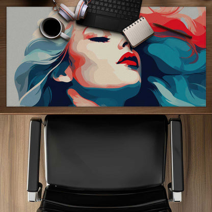 Beauty at its purest - Beige Desk Mat for Home Decor