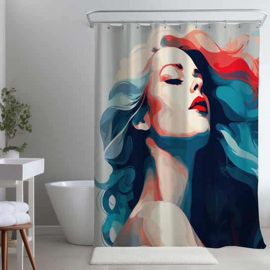 Rideau de douche « La beauté à l'état pur » | Décoration intérieure élégante