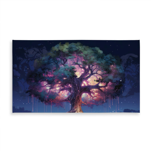 The power of nature Pink Indoor Outdoor Tablecloth