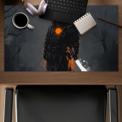 Blazing Orange Desk Mat | Stylish Home Decor Accessory