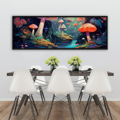 Whimsical forest - 36"x36" Framed canvas