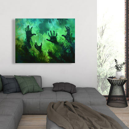 Hands of despair - 32"x32" Canvas