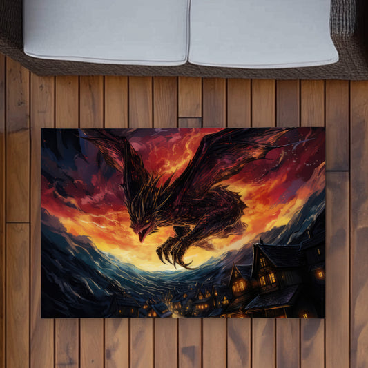 Back for Revenge - Blue Outdoor Area Rug for Home Decor