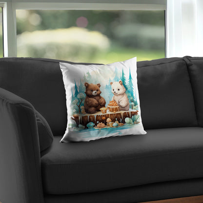 The dessert Turquoise Poly Twill Throw Pillow Insert | Home Decor