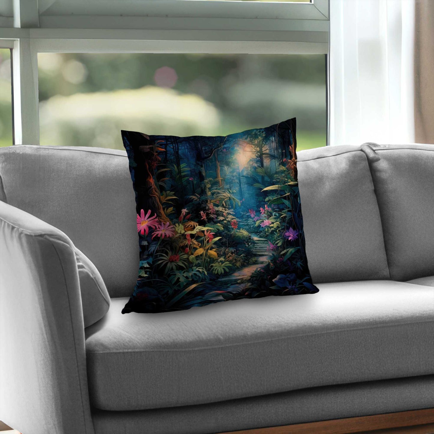 Coussin décoratif en sergé de polyester « Against all odds » - Accessoire de décoration intérieure