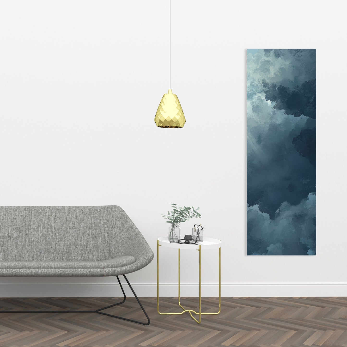 Afterglow - Blue Canvas for Elegant Home Decor | Unique Art