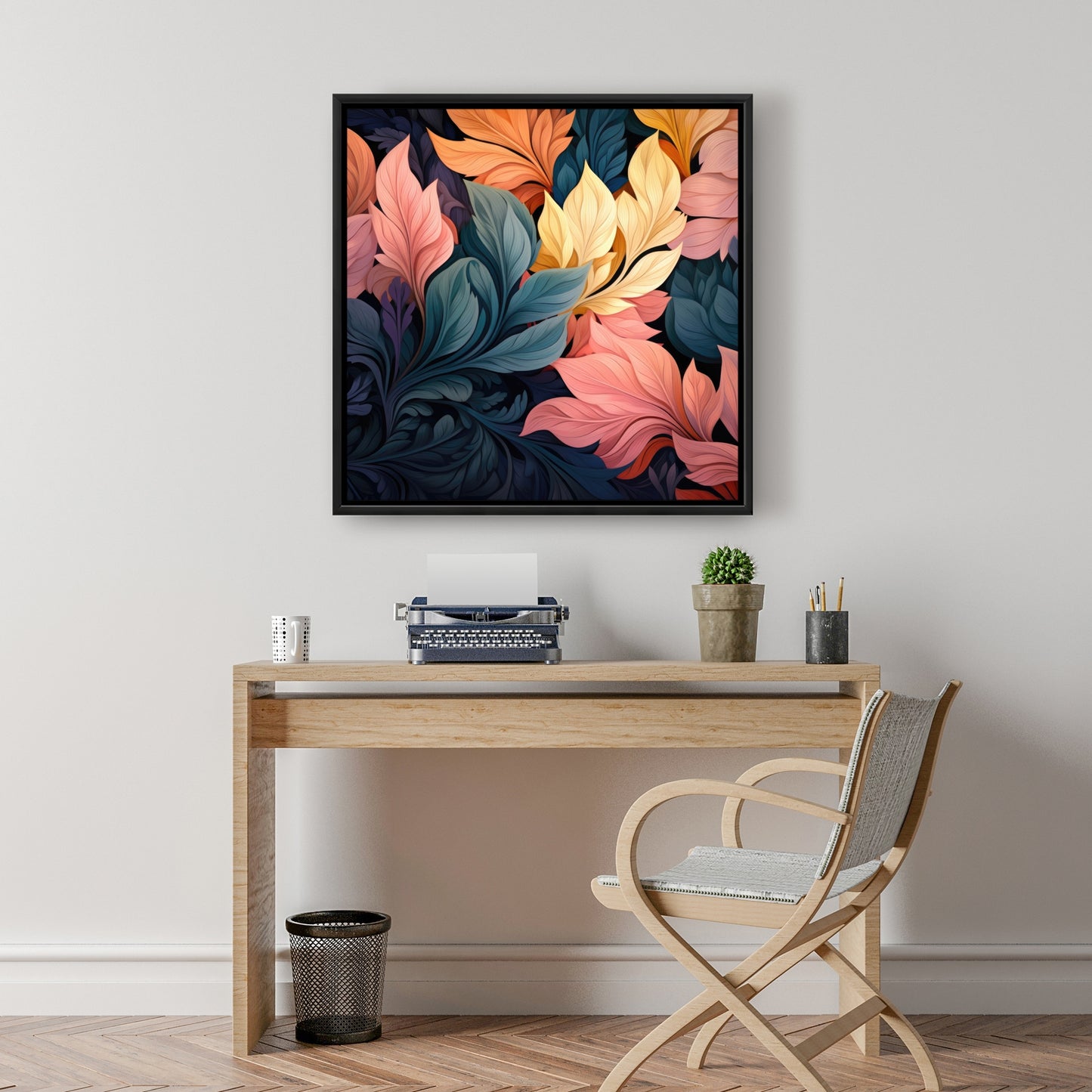 Pastel bloom - 36"x36" Framed canvas