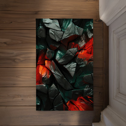 Hiding Under Green Indoor Outdoor Door Mat | Home Decor