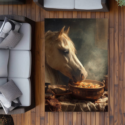 Tapis d'extérieur Cheval sur Soupe | Décoration intérieure élégante