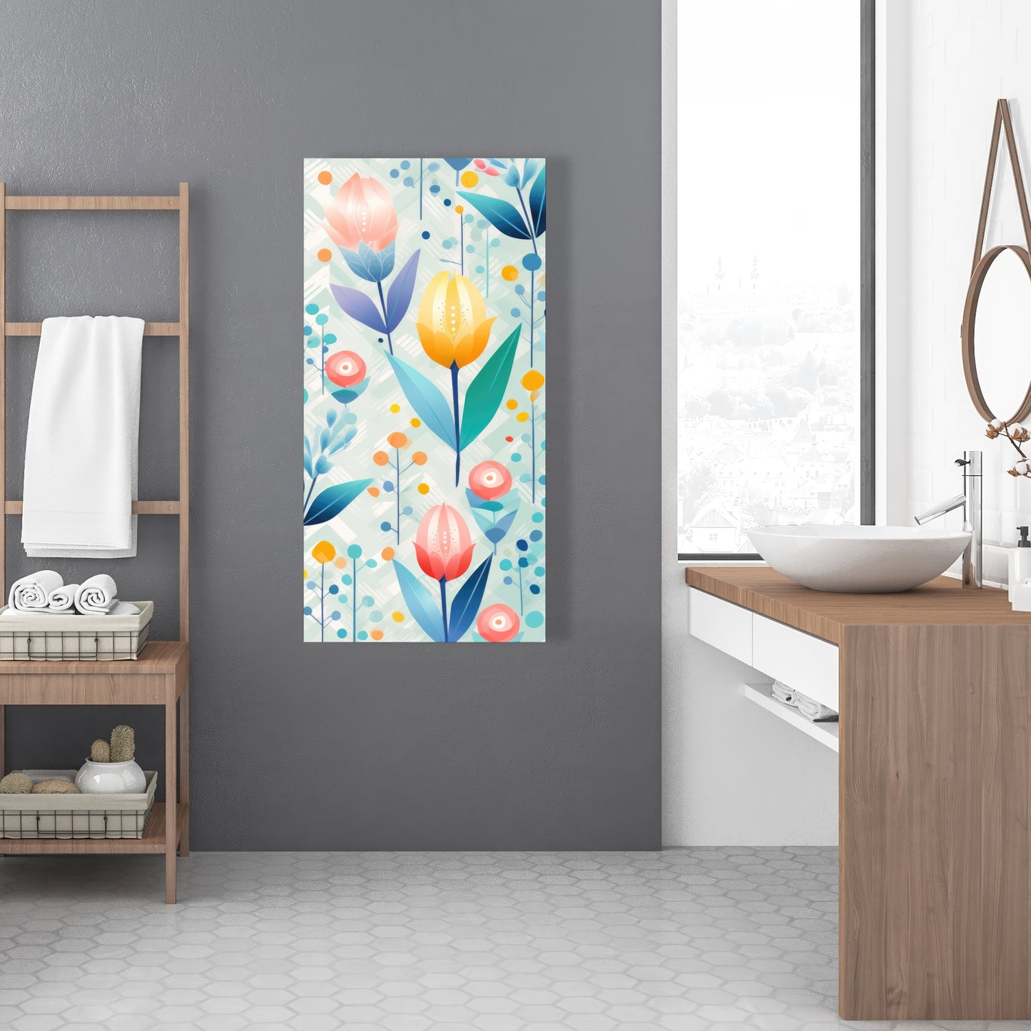 Calming Scents - Orange Canvas for Home Decor | Relaxing Art