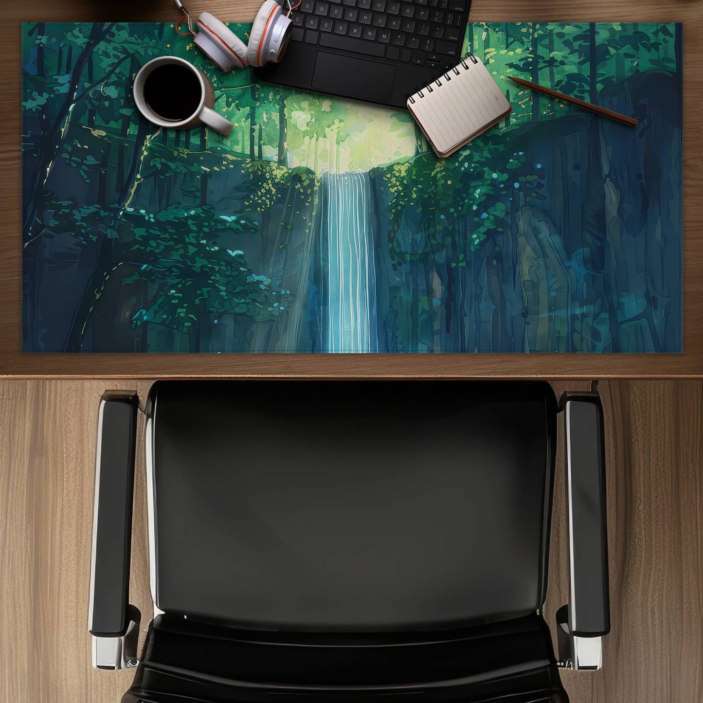 Waterfall - Desk mat - Print on demand