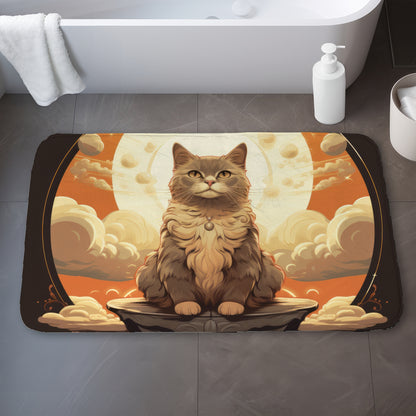 The Overlord - Orange Bath Mat for Home Decor | Cozy & Stylish