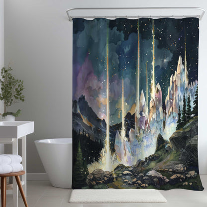 Rideau de douche Magical Beams | Accent de décoration d'intérieur élégant