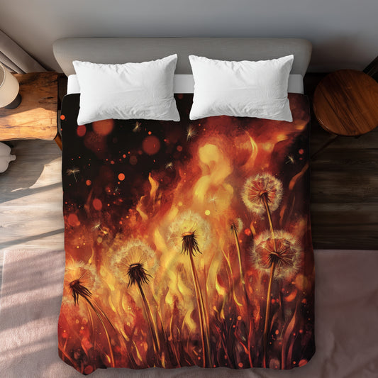Dandy fire - 88"x88" Duvet Cover