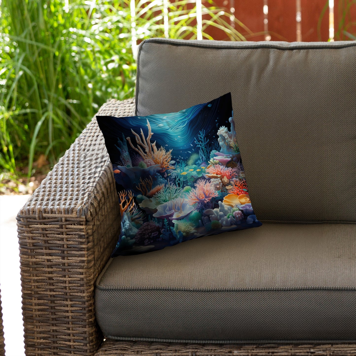 The Reef Purple Poly Twill Throw Pillow Insert | Home Decor