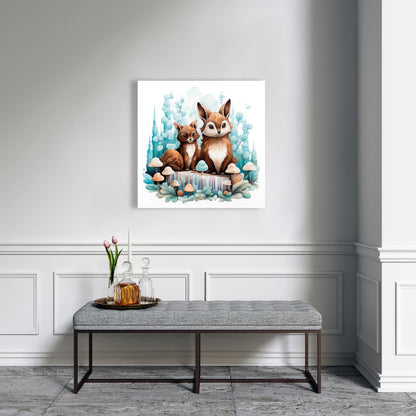 Two pals - 32"x32" Canvas